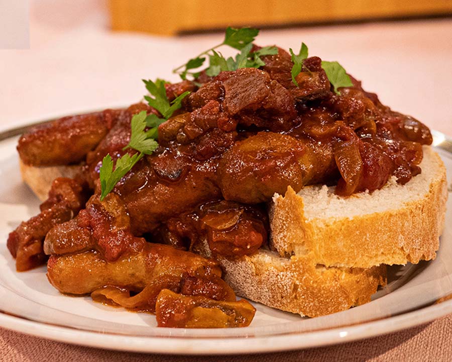 Papa's Sausage And Porcini Casserole