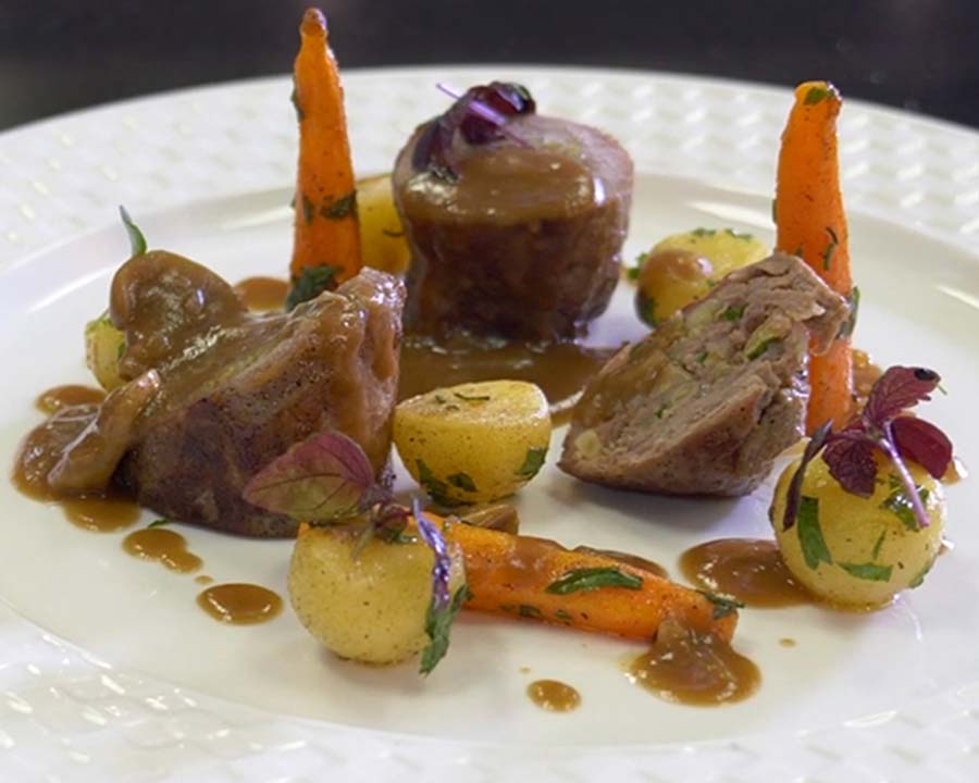 Roulade Of Beef With Parsley And Potato