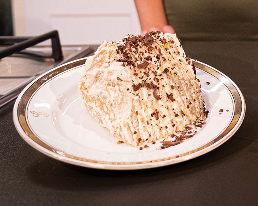 Tiramisu Crêpe Cake